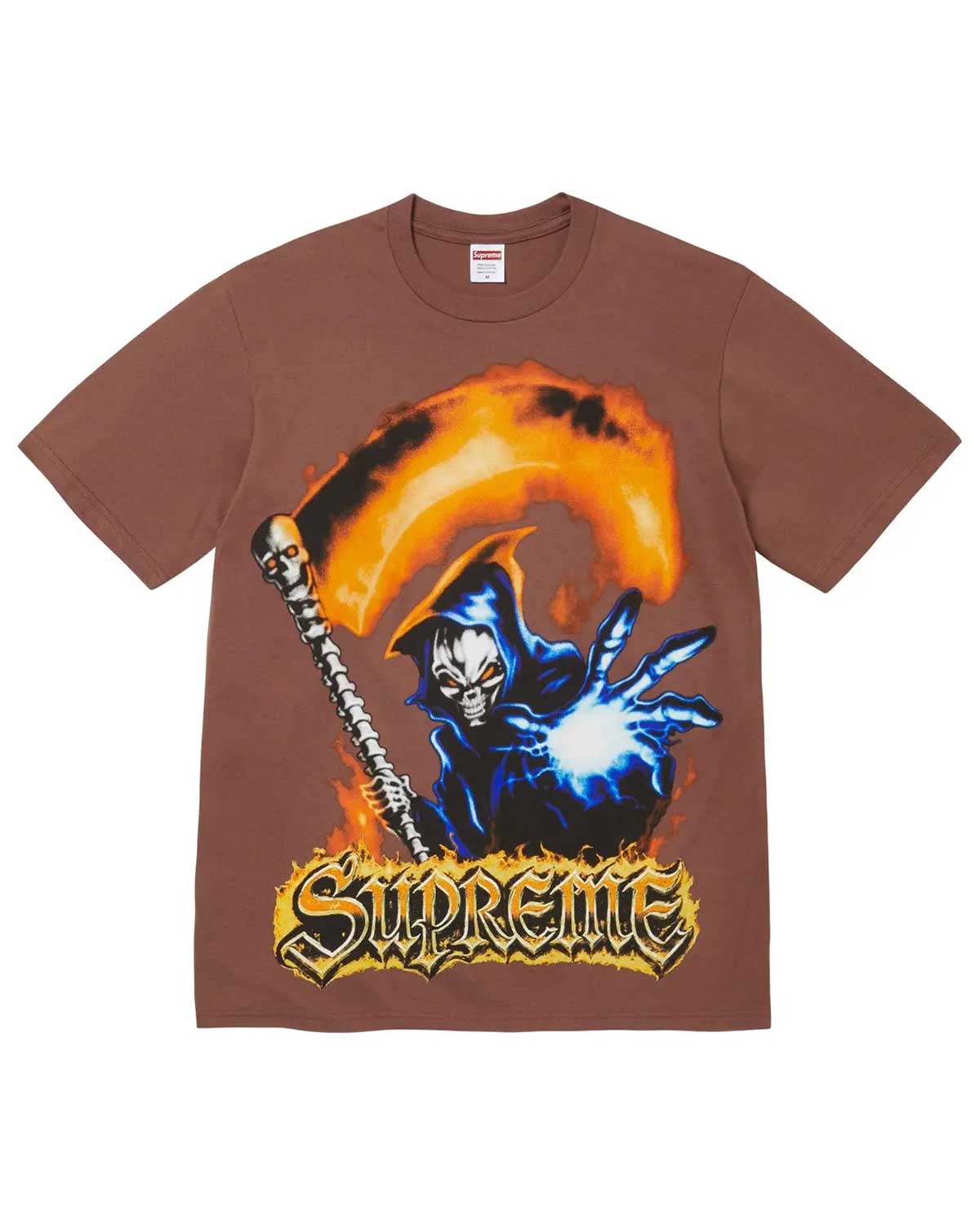 Supreme Grim Reaper Tee Brown