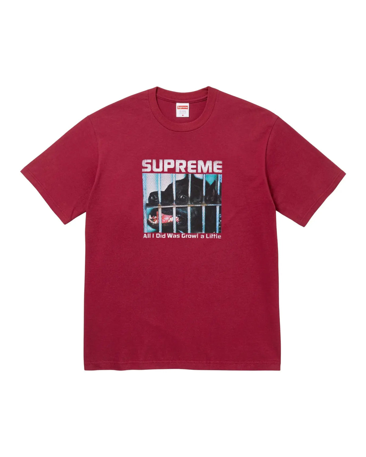 Supreme Growl Tee Cardinal Red