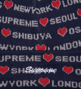 Supreme Hearts Beanie Navy