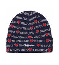 Supreme Hearts Beanie Navy