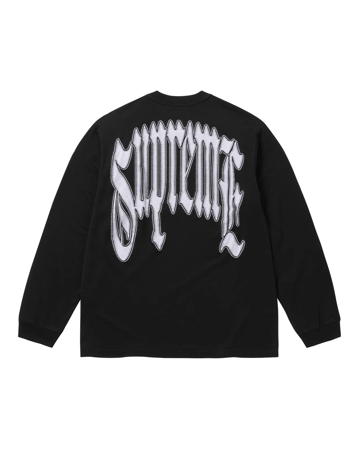Supreme Intarsia L/S Tee Black
