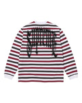 Supreme Intarsia L/S Tee Striped White/Red