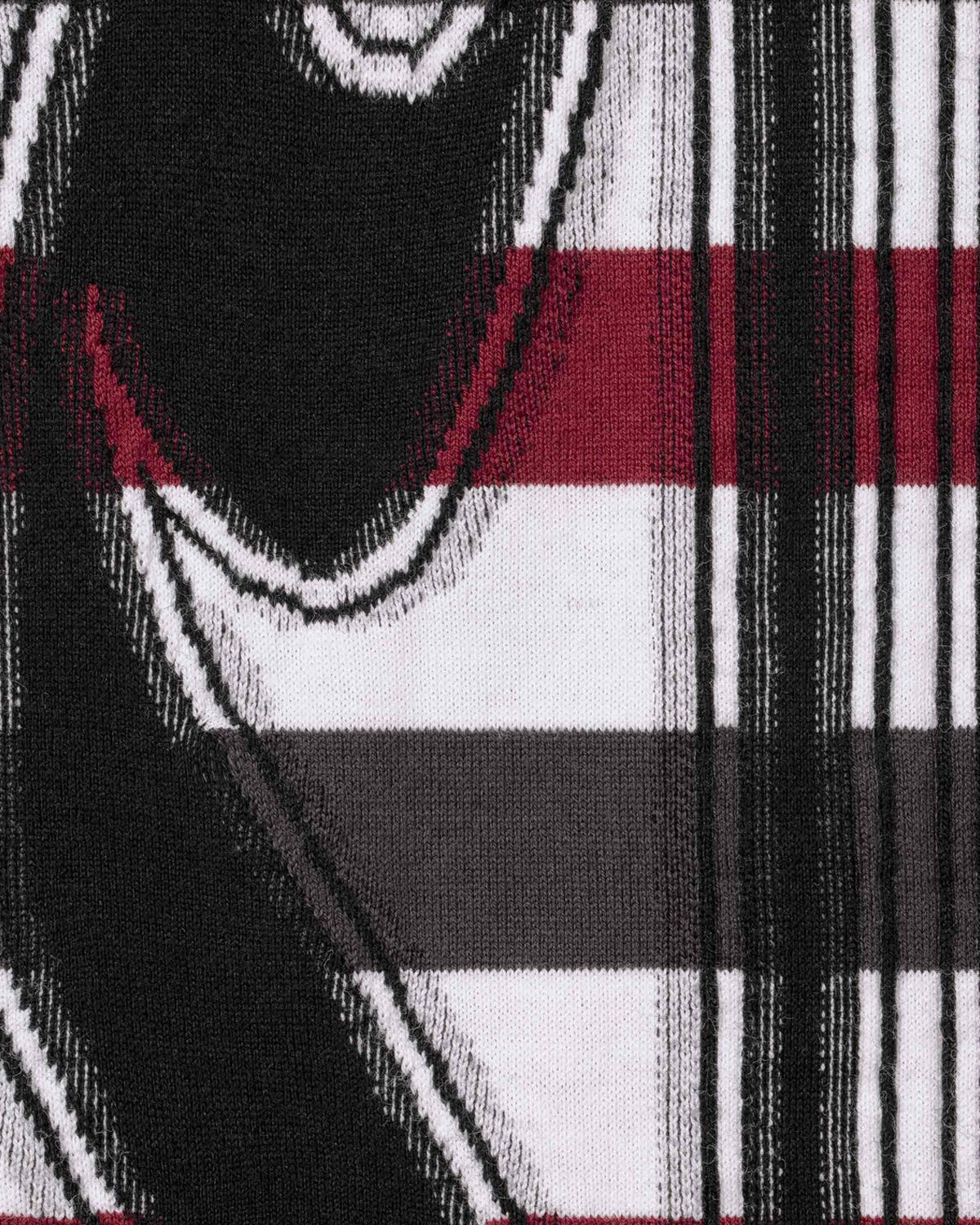 Supreme Intarsia L/S Tee Striped White/Red