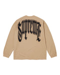 Supreme Intarsia L/S Tee Tan