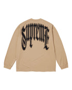 Supreme Intarsia L/S Tee Tan