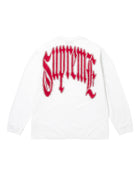 Supreme Intarsia L/S Tee White