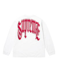 Supreme Intarsia L/S Tee White