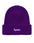 Supreme Loose Gauge Beanie Purple
