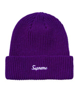 Supreme Loose Gauge Beanie Purple
