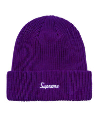 Supreme Loose Gauge Beanie Purple
