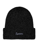 Supreme Loose Gauge Reflective Beanie Black