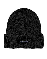 Supreme Loose Gauge Reflective Beanie Black