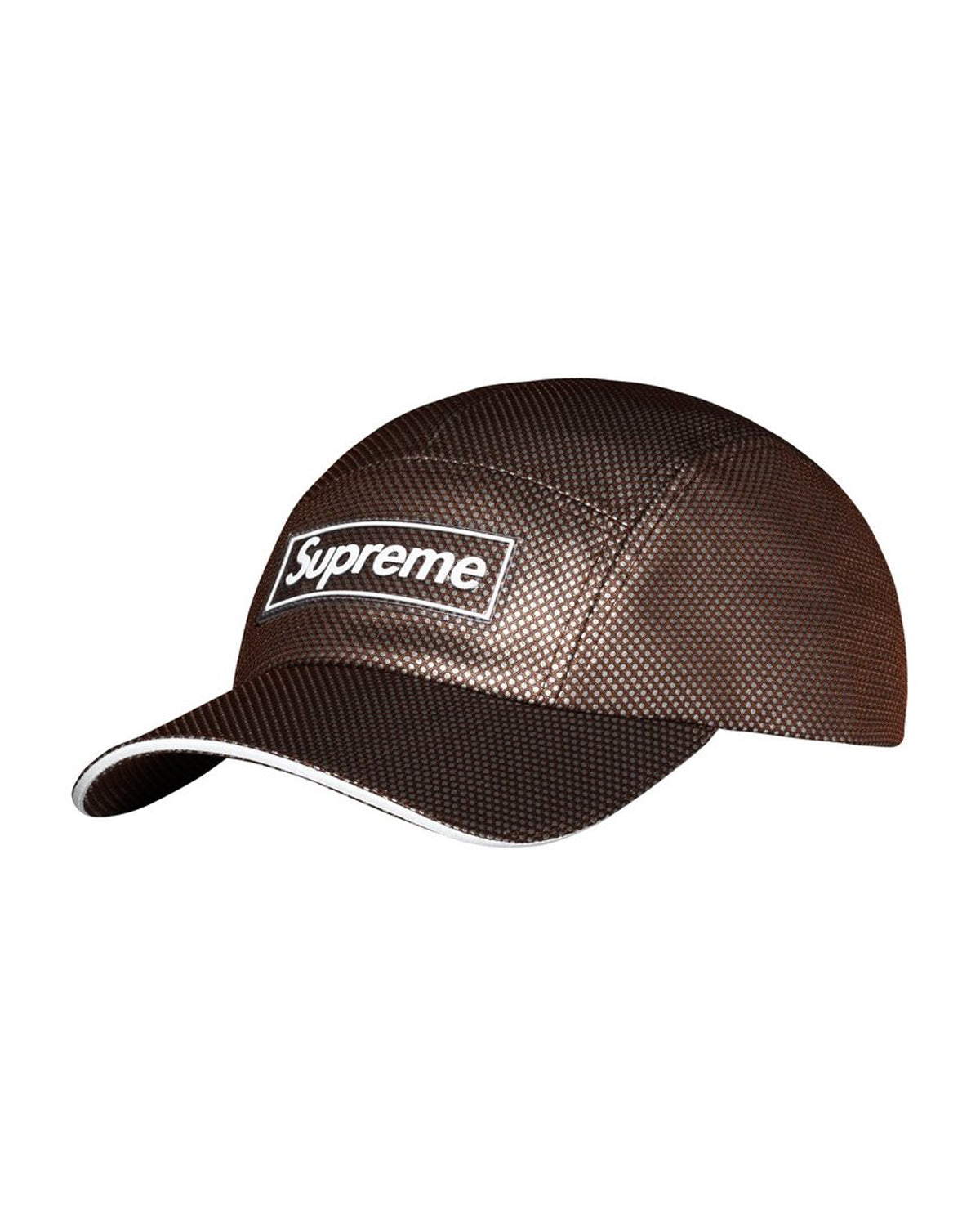 Supreme Metallic Mesh Camp Cap Brown – Restock AR