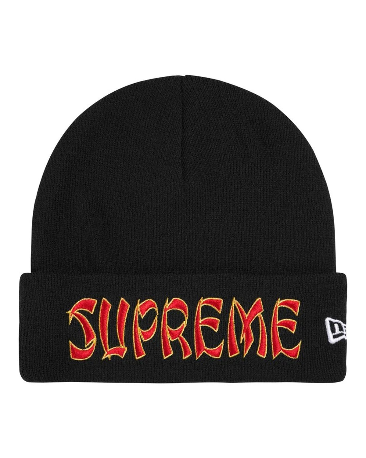 Supreme New Era Action Beanie Black – Restock AR