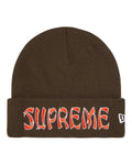 Supreme New Era Action Beanie Brown