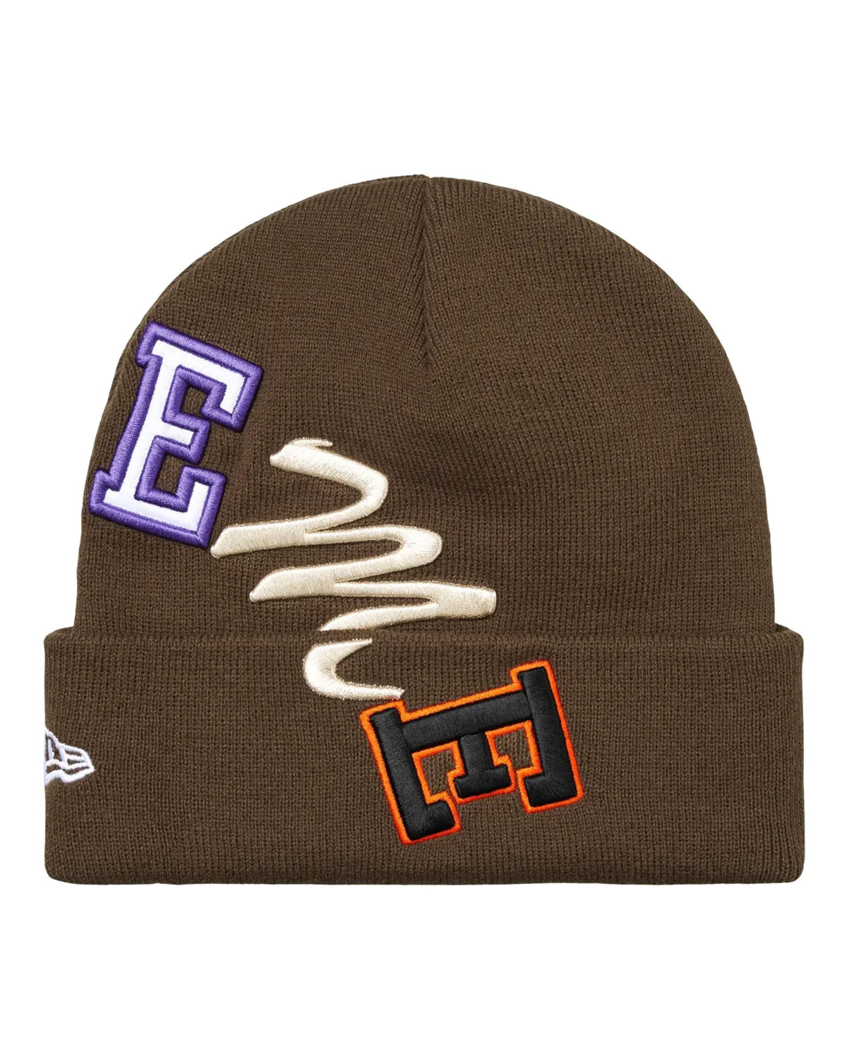 Supreme New Era Arc Beanie Brown