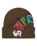 Supreme New Era Arc Beanie Brown