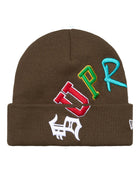 Supreme New Era Arc Beanie Brown