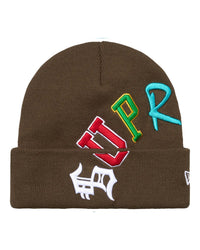 Supreme New Era Arc Beanie Brown