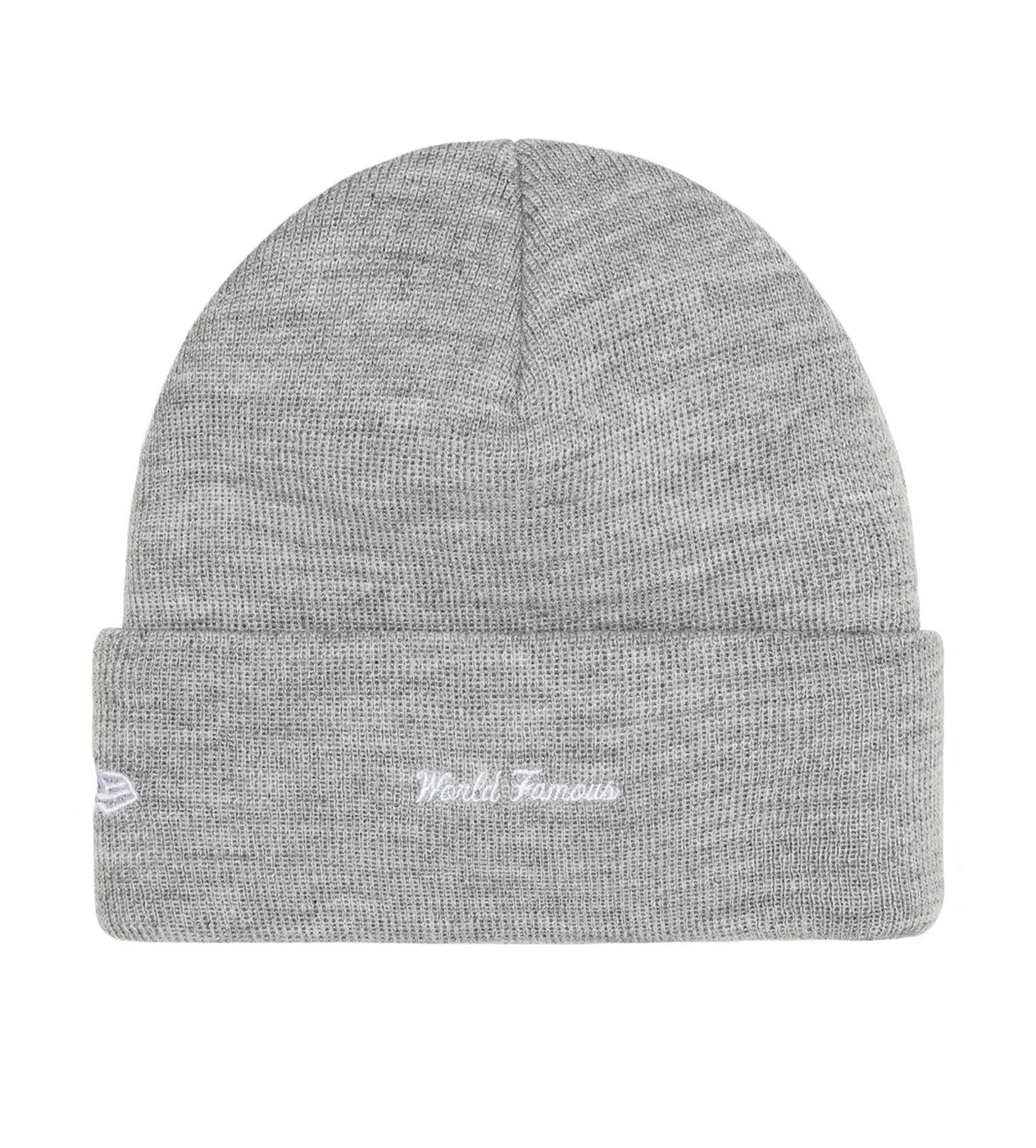 Supreme New Era Box Logo Beanie Grey/Navy – Restock AR