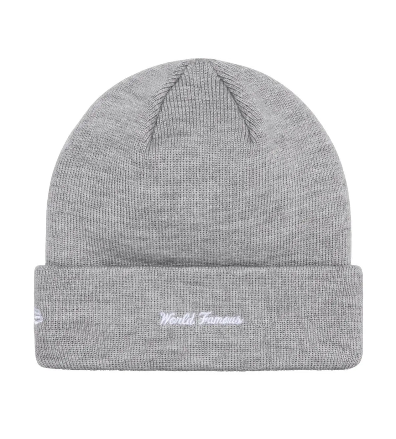 Supreme New Era Box Logo Beanie Heather Grey