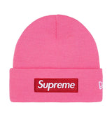Supreme New Era Box Logo Beanie Magenta