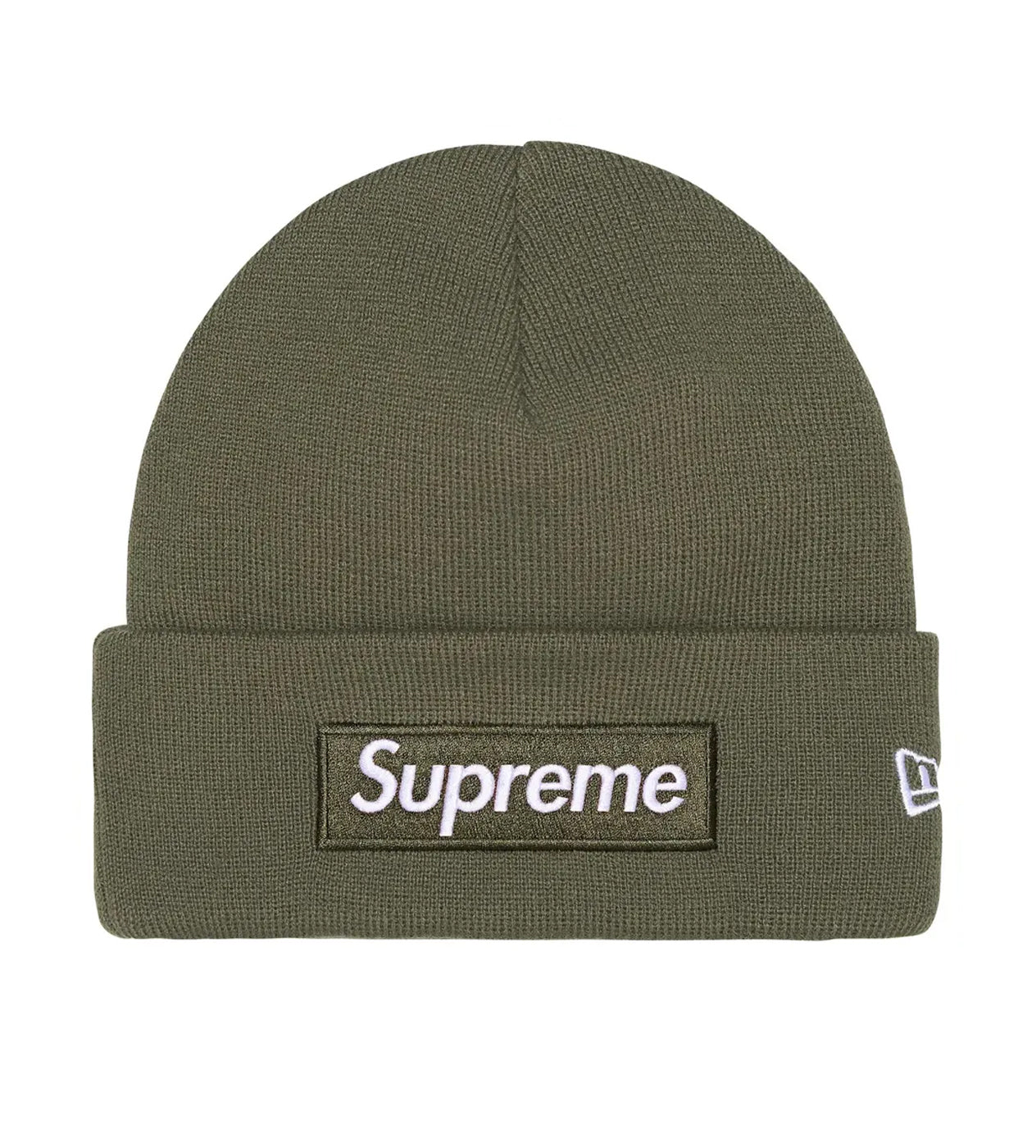 Supreme New Era Box Logo Beanie Olive