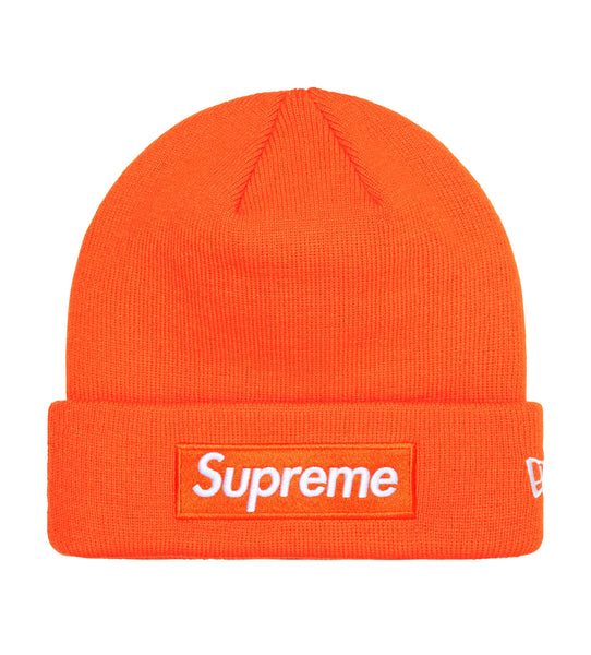 Supreme New Era Box Logo Beanie Orange – Restock AR
