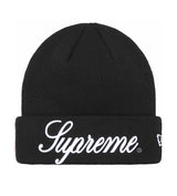 Supreme New Era Script Beanie Black