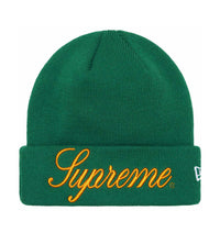 Supreme New Era Script Beanie Green