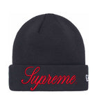 Supreme New Era Script Beanie Navy