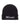 Supreme New Era Shop Beanie Miami black, cuffed black knit beanie with white Old English Miami embroidery and New Era logo, front view