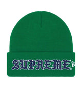 Supreme Old English Beanie Green/Blue