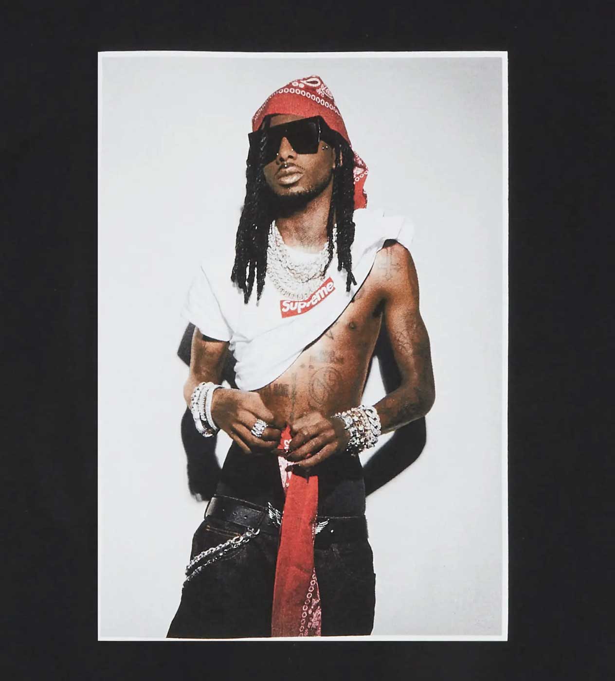 Supreme Playboi Carti Photo Tee 黒 M Supreme Playboi Carti Photo Tee Black – Restock AR