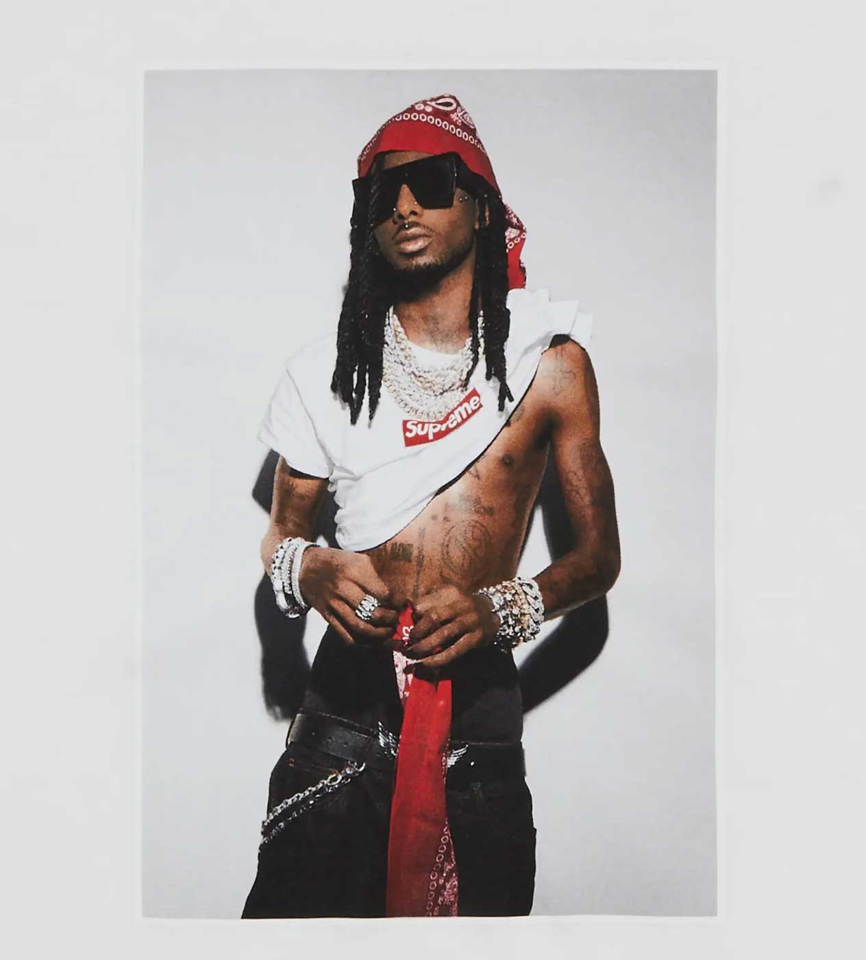 Supreme Playboi Carti Photo Tee White – Restock AR