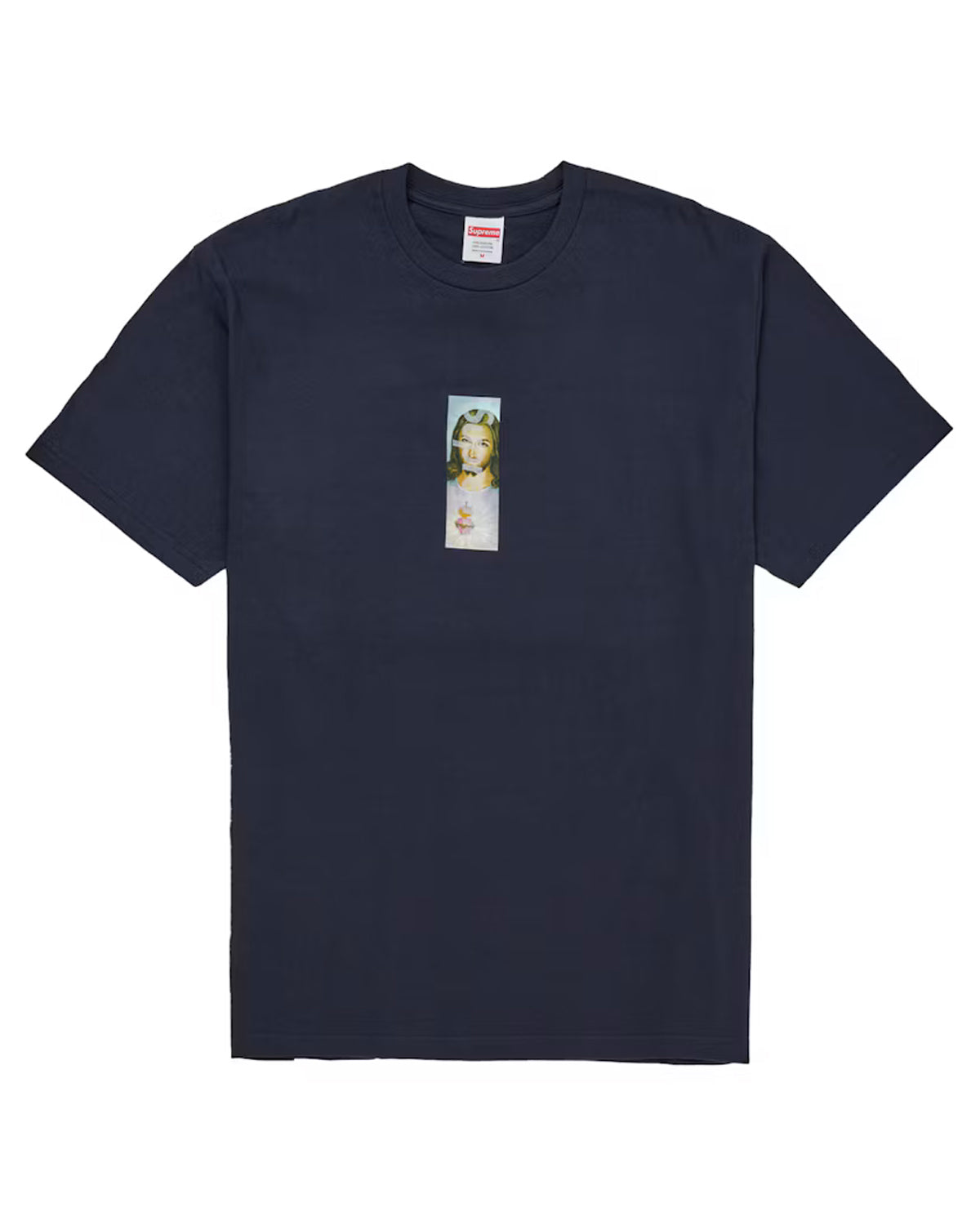 Supreme Prayer Card Box Logo Tee Navy
