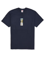 Supreme Prayer Card Box Logo Tee Navy