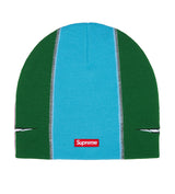 Supreme Racing Panel Beanie Green/Light Blue