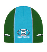 Supreme Racing Panel Beanie Green/Light Blue