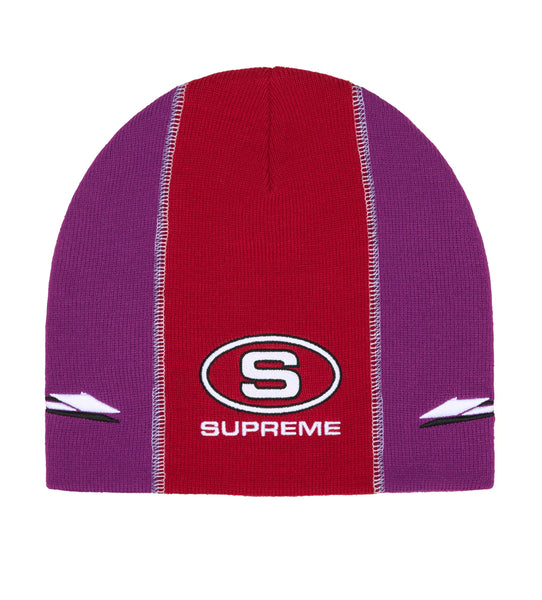 Supreme Racing Panel Beanie Purple/Red – Restock AR