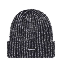 Supreme Rainbow Space Dye Loose Gauge Beanie Black