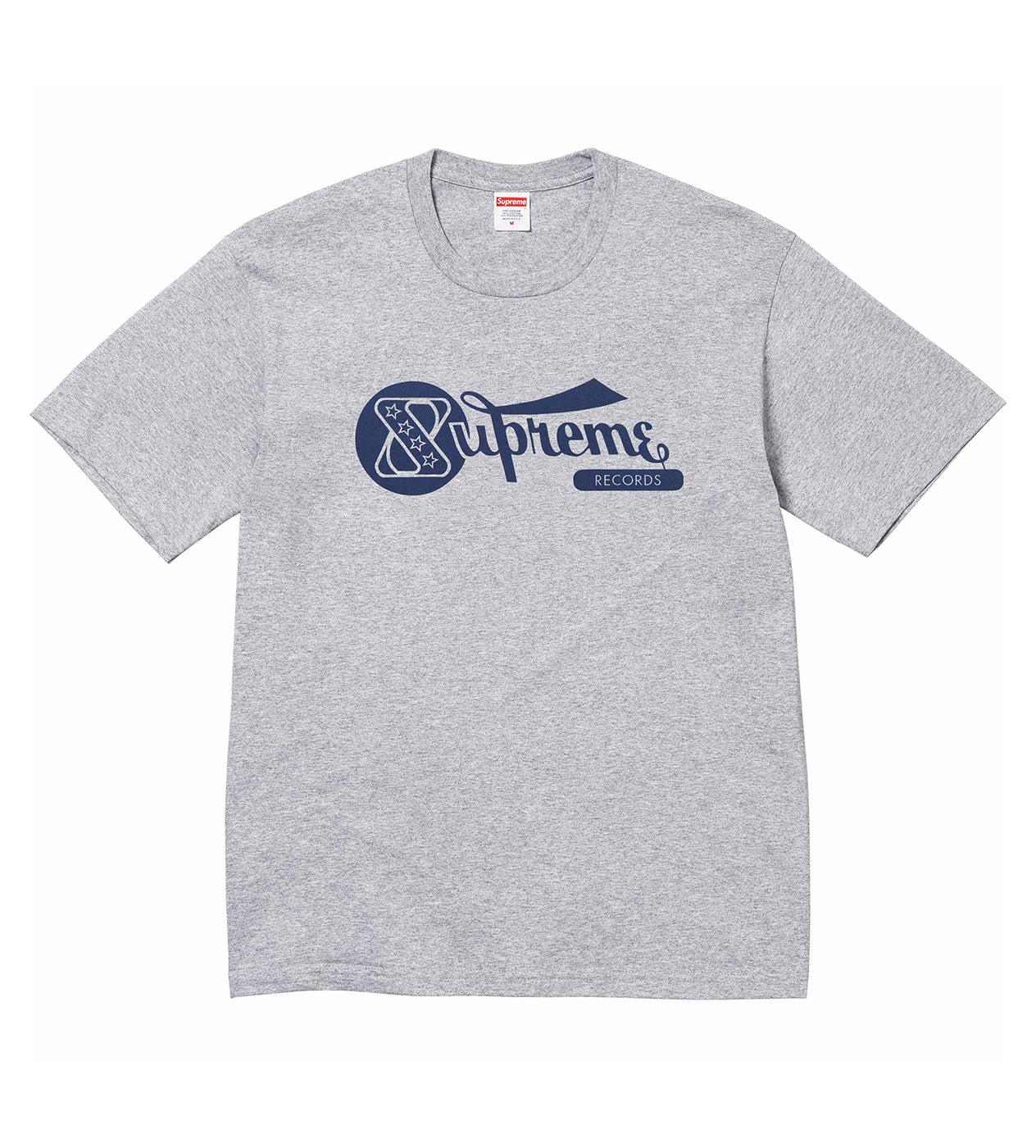 Supreme Records Tee Grey front view