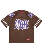 Supreme Reflective Football Jersey Brown