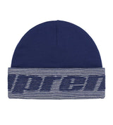 Supreme Reflective Jacquard Cuff Beanie Navy