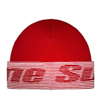 Supreme Reflective Jacquard Cuff Beanie Red