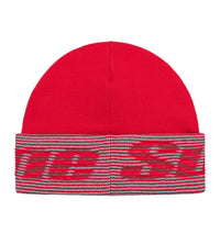 Supreme Reflective Jacquard Cuff Beanie Red