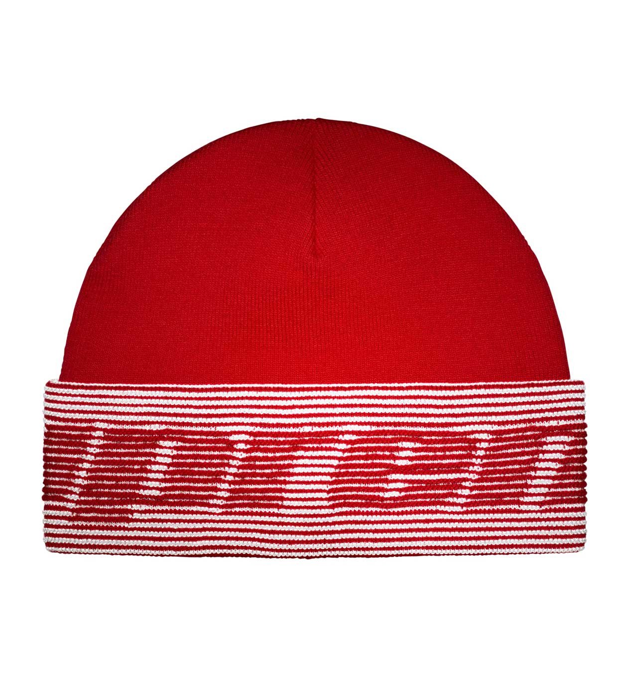Supreme Reflective Jacquard Cuff Beanie Red – Restock AR