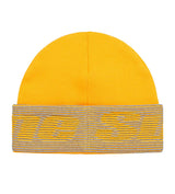 Supreme Reflective Jacquard Cuff Beanie Yellow