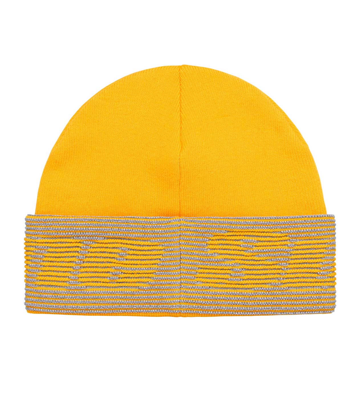 Supreme Reflective Jacquard Cuff Beanie Yellow