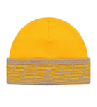 Supreme Reflective Jacquard Cuff Beanie Yellow